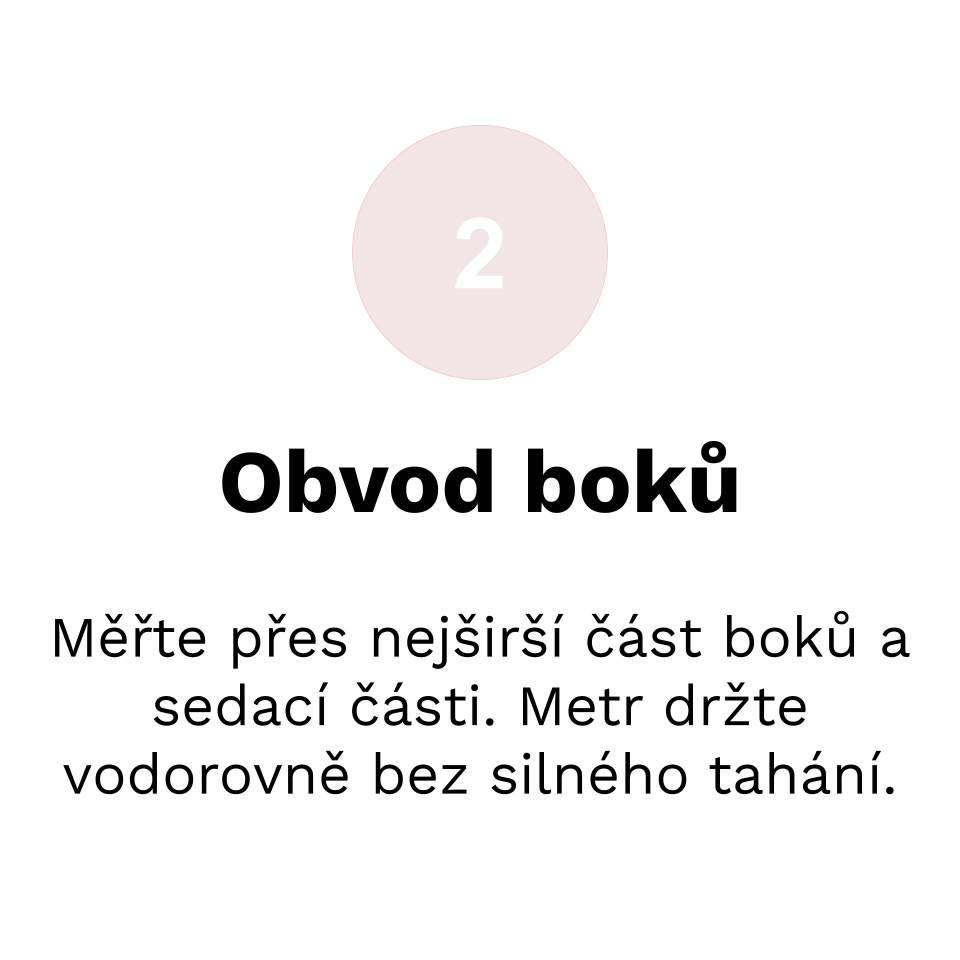 Obvod boků – pokyny k měření
