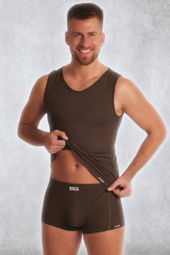 Boxerky Marcel - Veľkosť: S, Farba: Hnedá